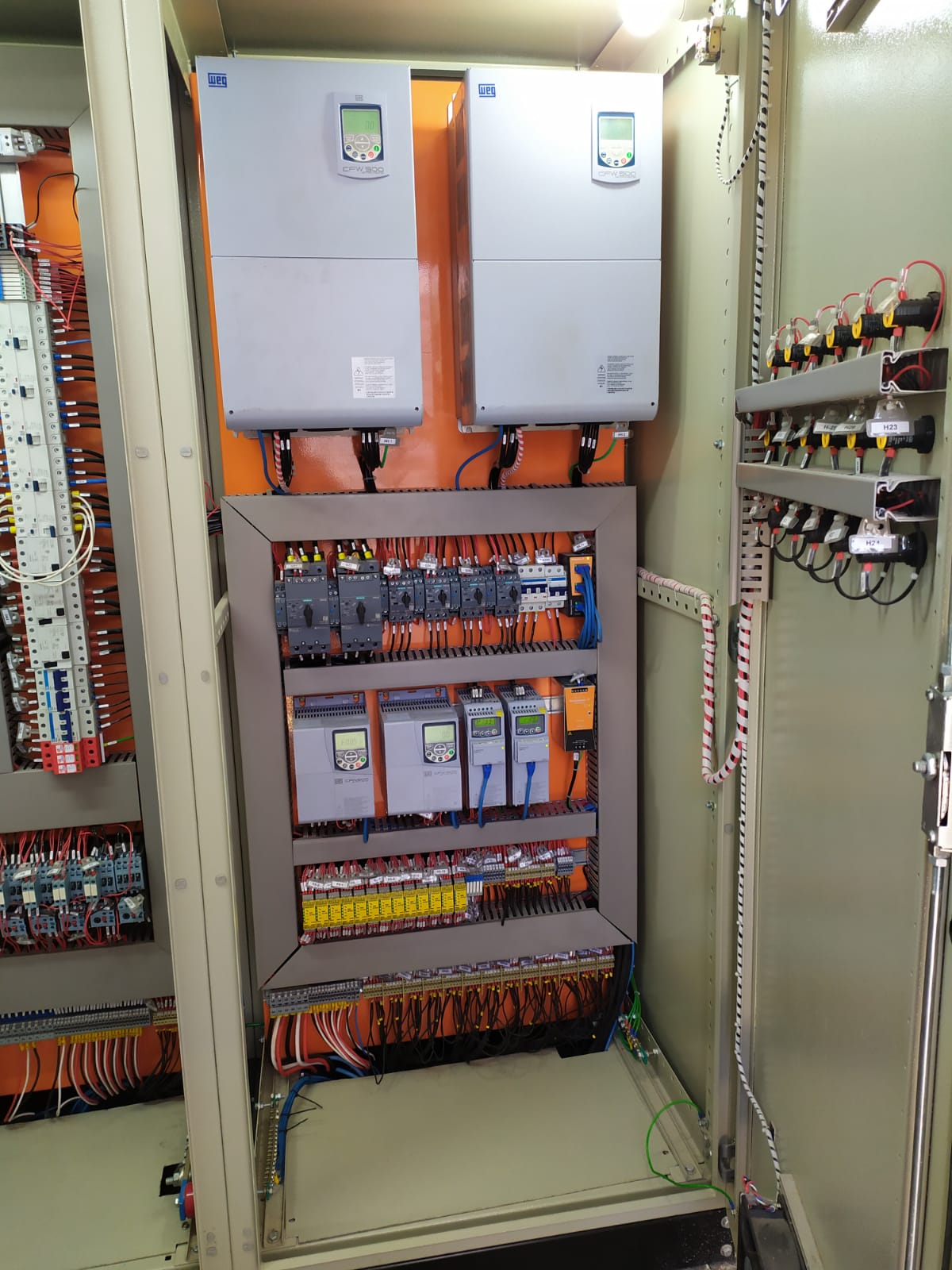 MRS — Automação do sistema de aspersão de vagões 2 Painel elétrico do sistema de aspersão de vagões MRS