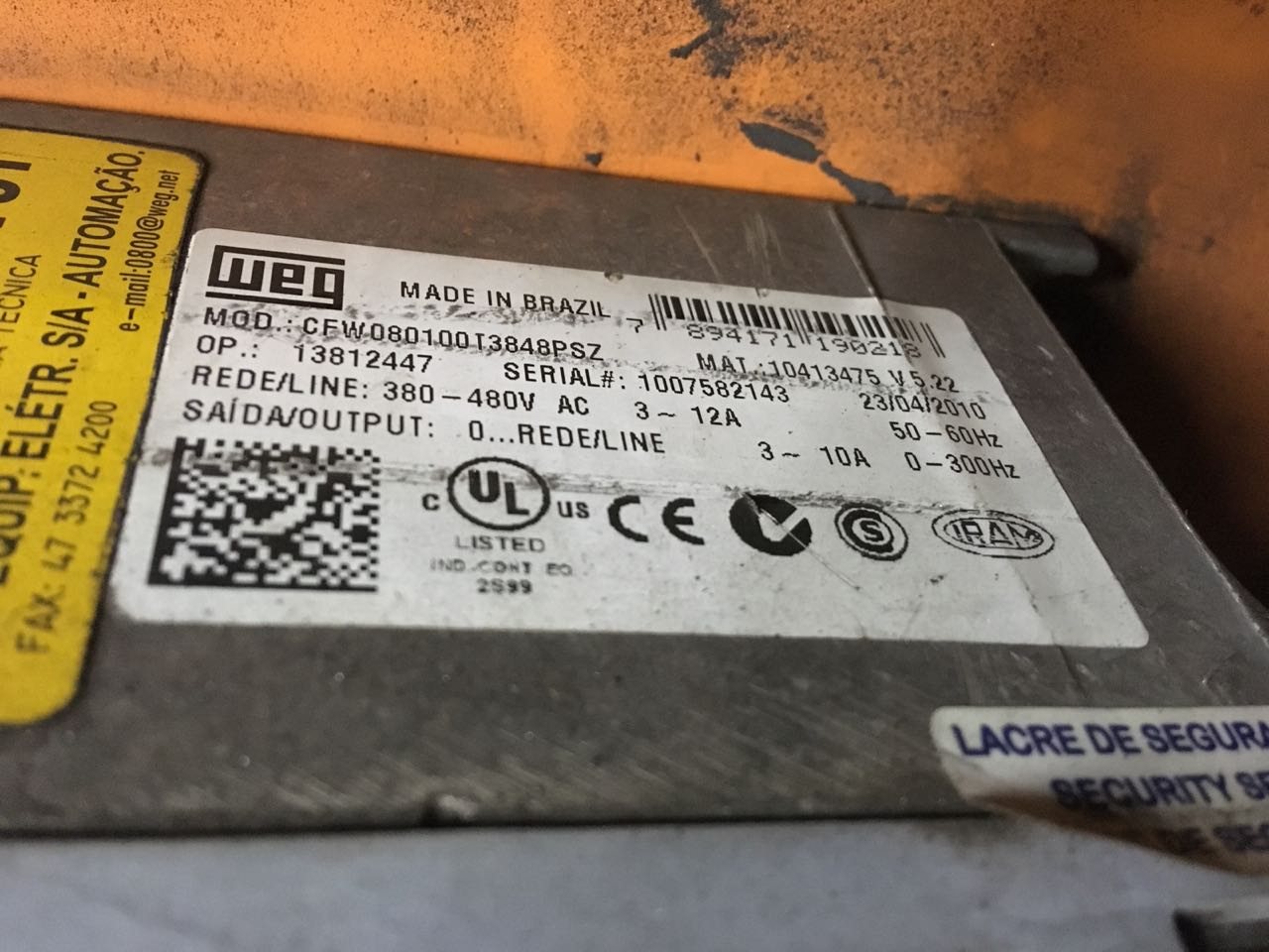 Plantar — upgrade da automação do sistema PCI 4 Identificação de inversor do sistema