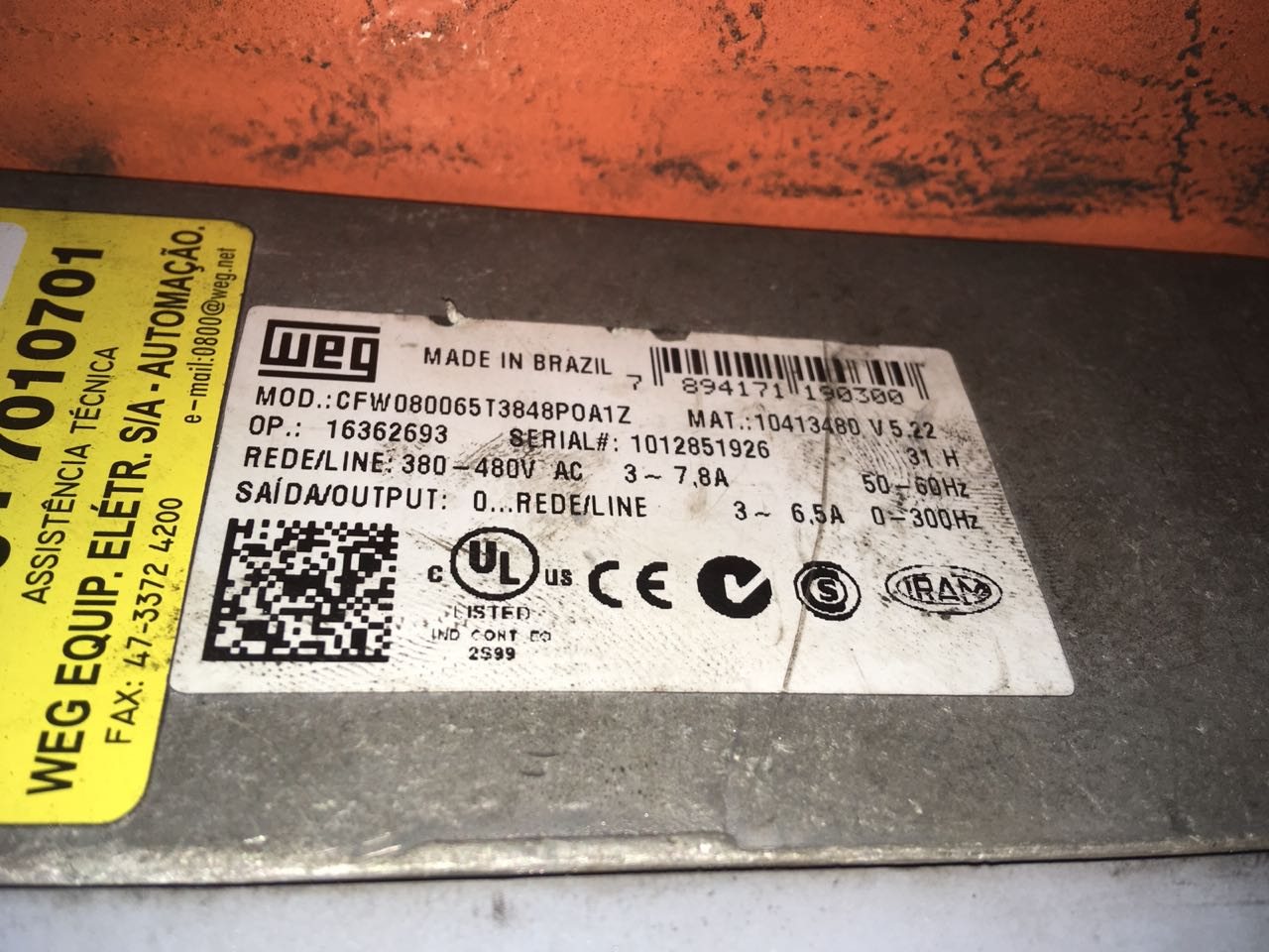 Plantar — upgrade da automação do sistema PCI 5 Placa de equipamento integrada à automação