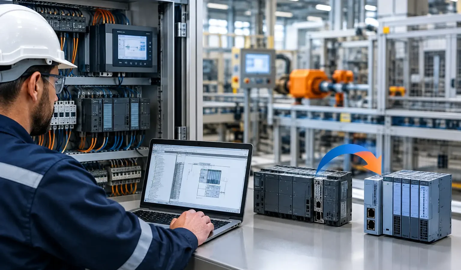 Migração de softwares de automação industrial