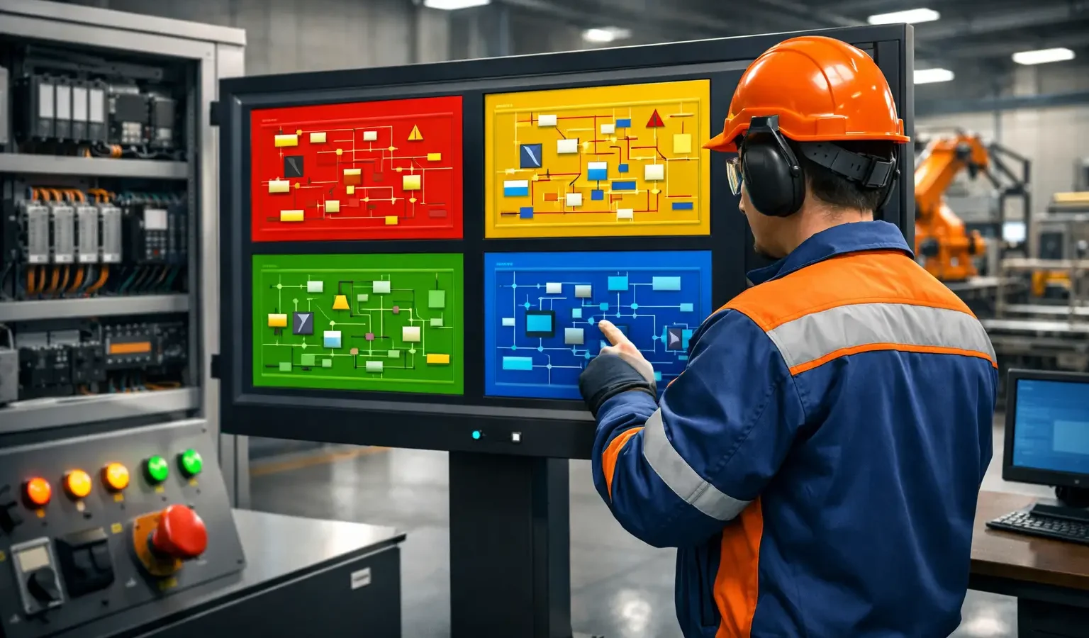 Uso de cores em IHM industrial ISA-101